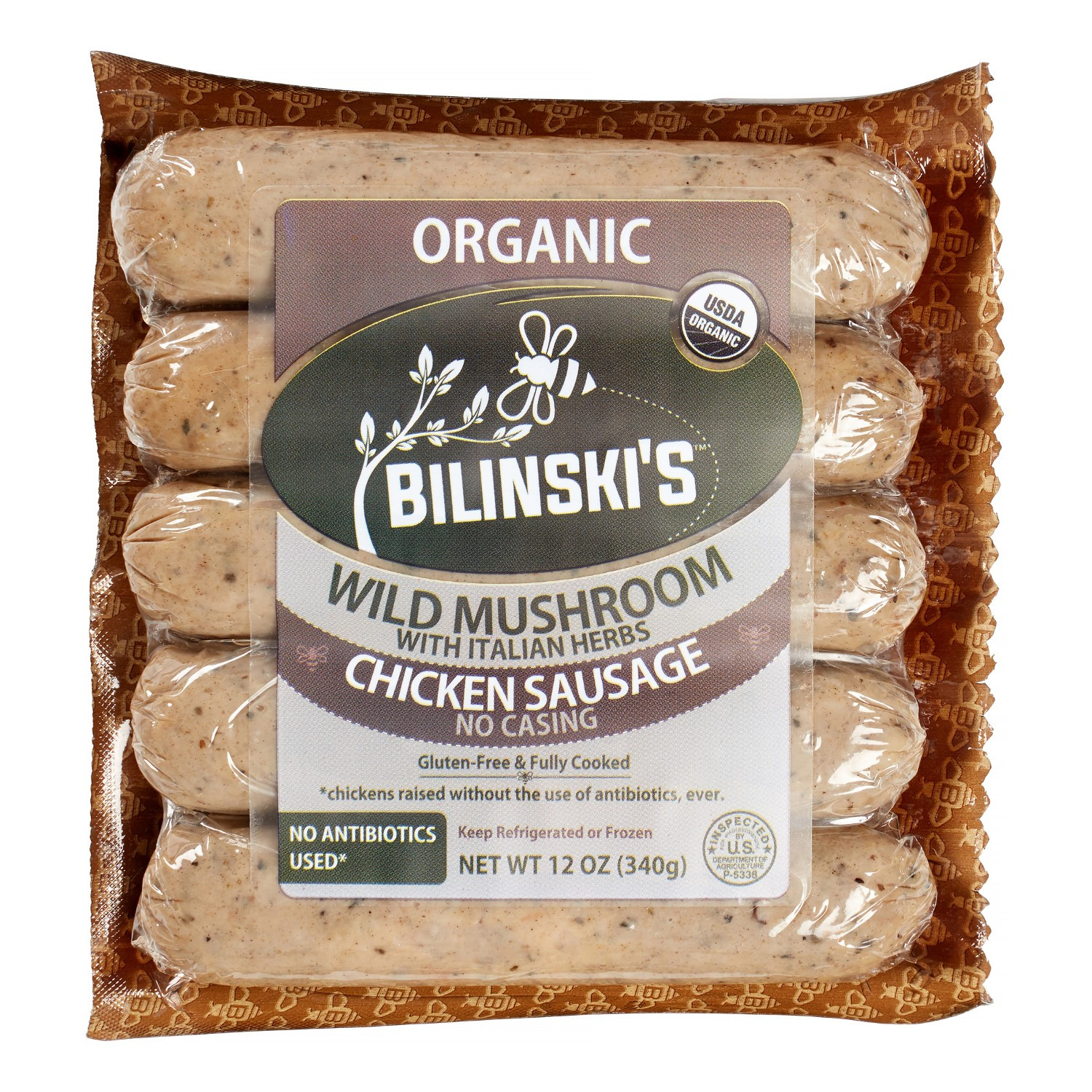Bilinski'S Organic Chicken Sausage
 Bilinski s Organic Chicken Sausage 0 75 Lb