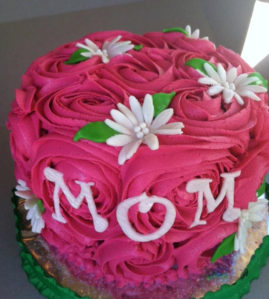 Birthday Cake For Mother
 Pink Rose Mother s Day Cake