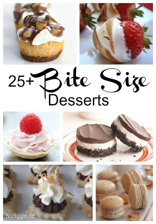Bite Size Desserts For Weddings
 Bite Size Desserts on Pinterest