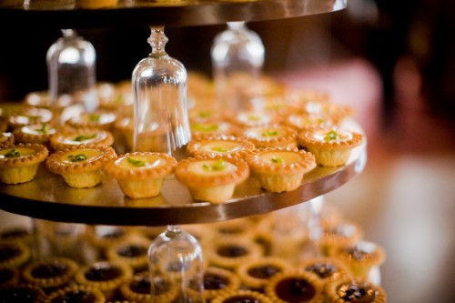 Bite Size Desserts For Weddings
 Vancouver Club Wedding with Brown White Black Champagne