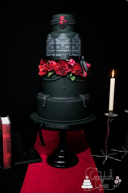 Black And Red Wedding Cakes
 40 So Pretty Lace Wedding Cake Ideas