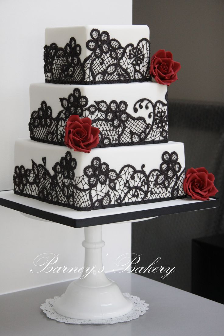 Black And Red Wedding Cakes
 49 Amazing Black and White Wedding Cakes Deer Pearl Flowers