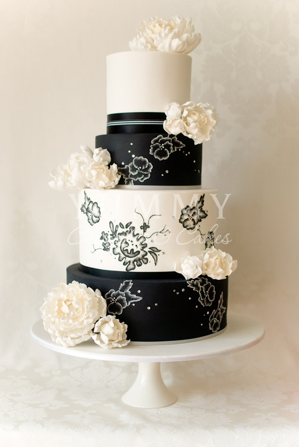 Black And White Wedding Cakes
 Wedding Cakes Black And White