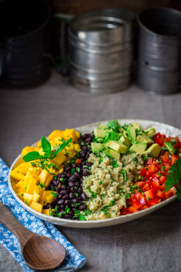 Black Bean Salad Recipes Healthy
 black bean quinoa salad with mango and avocado