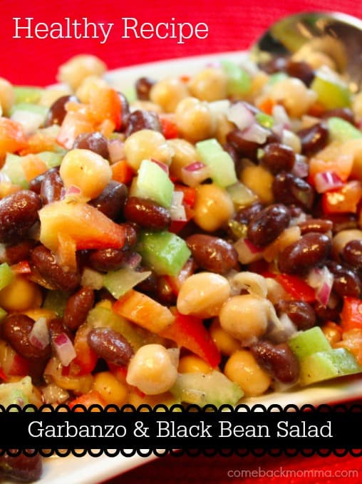 Black Bean Salad Recipes Healthy
 Healthy Recipe Garbanzo & Black Bean Salad