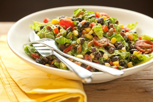 Black Bean Salad Recipes Healthy
 Healthy Black Bean Salad with Creamy Avocado Dressing Go