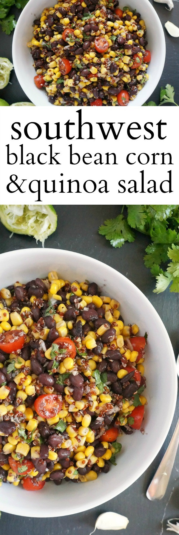 Black Bean Salad Recipes Healthy
 Healthy Southwest Black Bean and Corn Salad Recipe with Quinoa