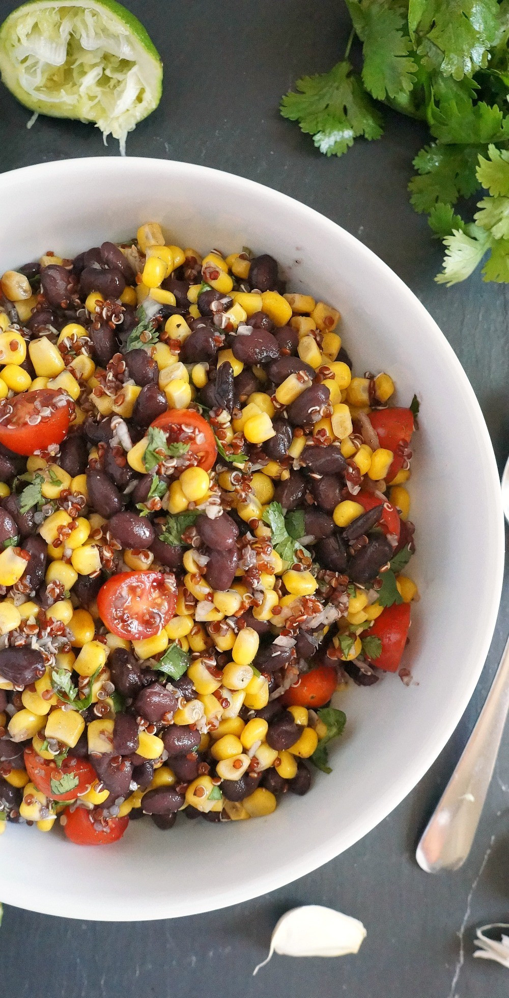 Black Bean Salad Recipes Healthy
 Healthy Southwest Black Bean and Corn Salad Recipe with Quinoa