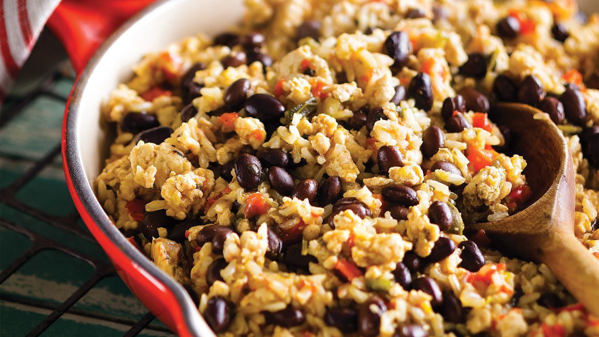 Black Beans And Rice Healthy
 Rice and Beans with Turkey Recipe