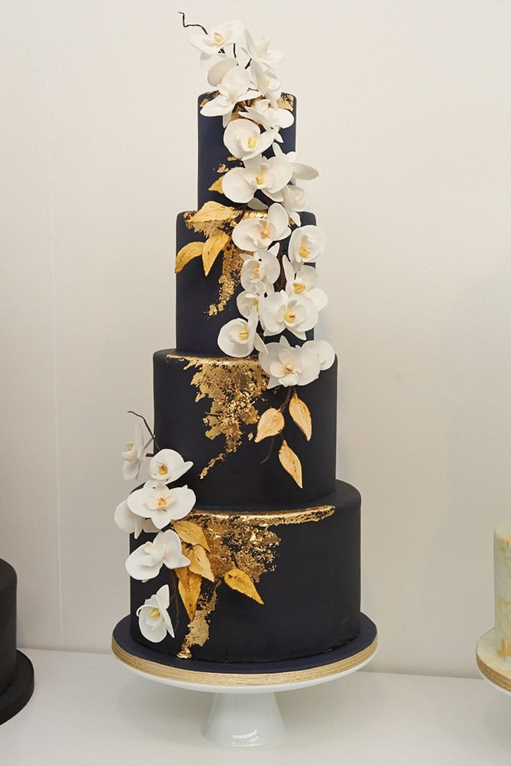 Black Wedding Cakes
 The 25 best Black and gold cake ideas on Pinterest