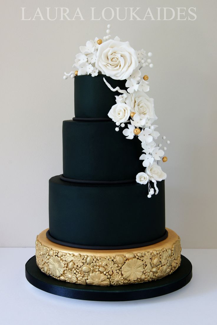 Black Wedding Cakes
 The 25 best Black wedding cakes ideas on Pinterest