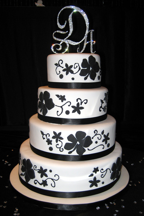 Black White Wedding Cake
 Amazing Black And White Wedding Cakes [40 Pic] Awesome