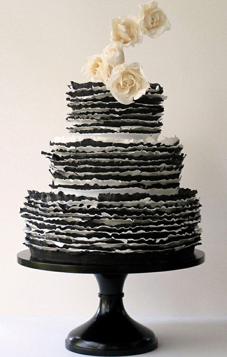 Black White Wedding Cake
 Wedding Cakes Black And White