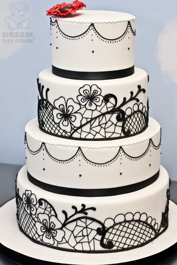 Black White Wedding Cake
 Black White Wedding Cake
