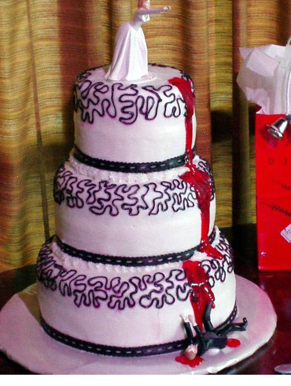 Bloody Wedding Cakes
 horror wedding cake