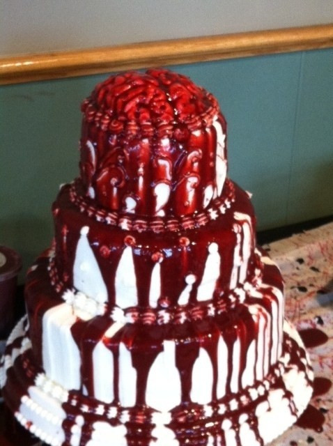 Bloody Wedding Cakes
 Red Velvet Bloody Wedding Cake Make It Like a Man