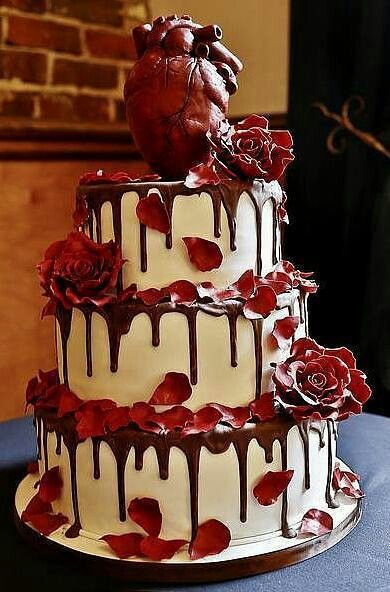 Bloody Wedding Cakes
 My Bloody Heart Wedding Cake VALENTINES DAY 2