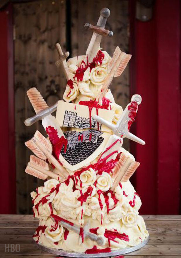 Bloody Wedding Cakes
 Choccywoccydoodah s Red Wedding cake for Game of Thrones