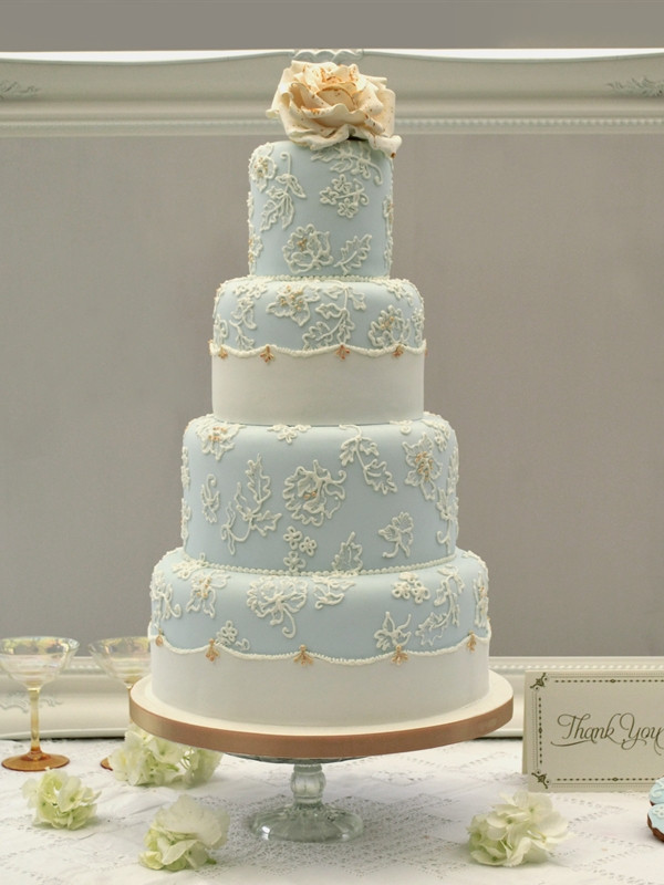 Blue And Gold Wedding Cakes
 Wedding Cakes Archive