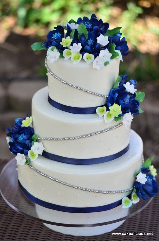 Blue And Green Wedding Cakes
 1000 ideas about Blue Wedding Cakes on Pinterest