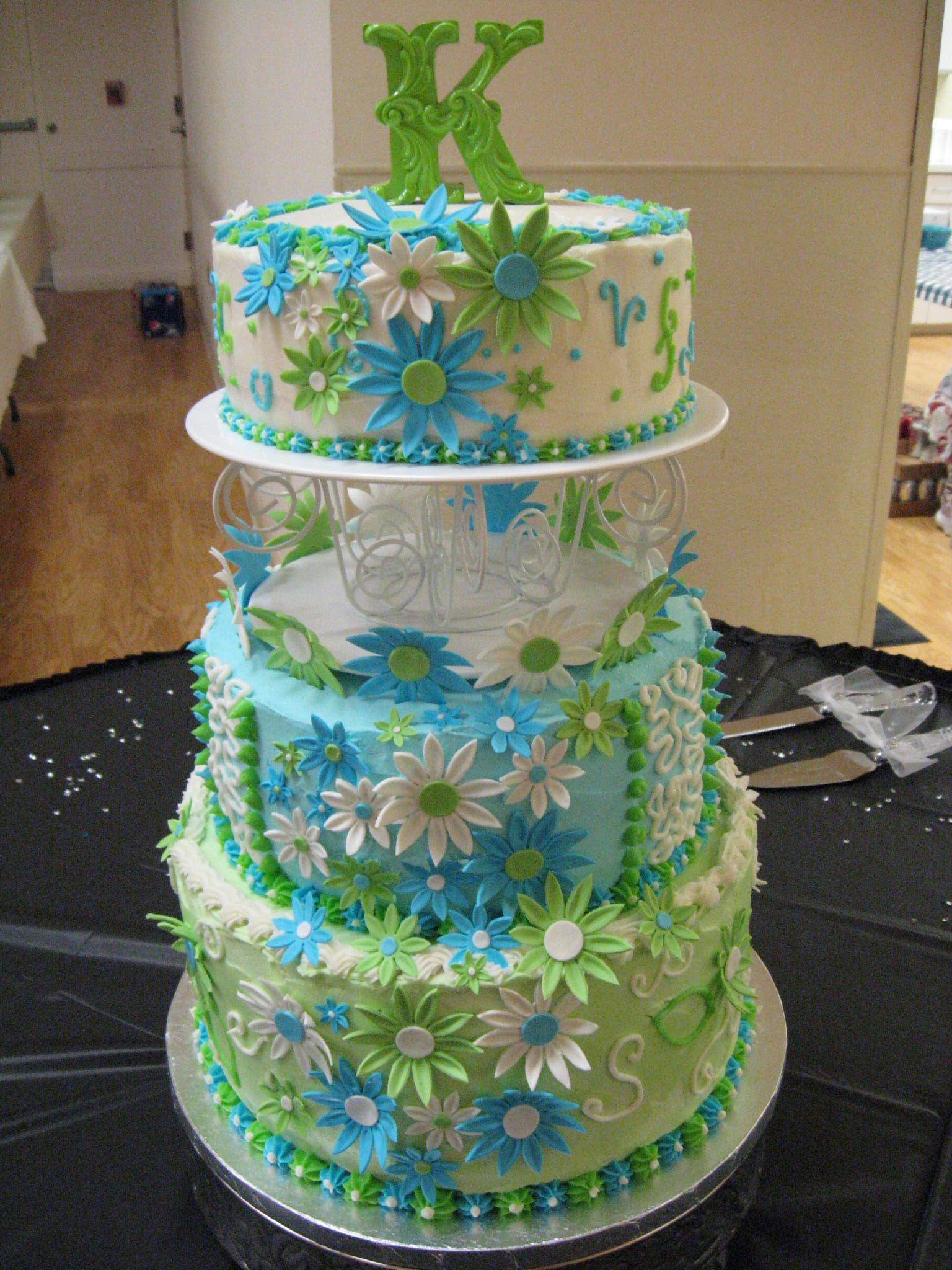 Blue And Green Wedding Cakes
 Wedding Cakes