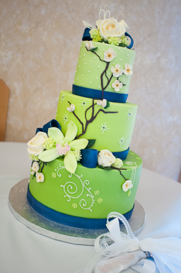 Blue And Green Wedding Cakes
 Blue and green wedding cakes idea in 2017