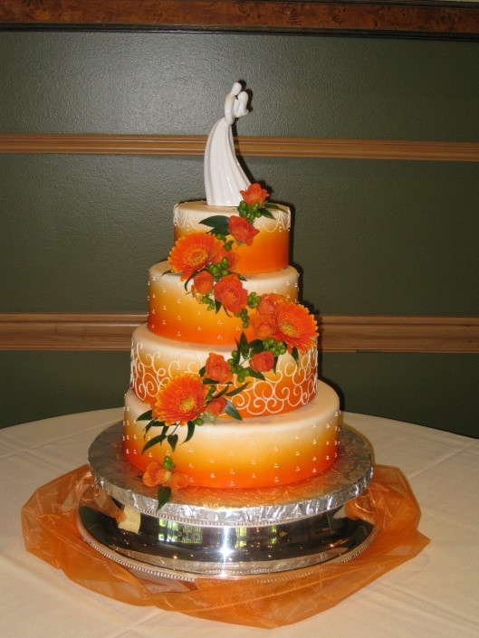 Blue And Orange Wedding Cakes
 Southern Blue Celebrations Orange Wedding Cake Ideas