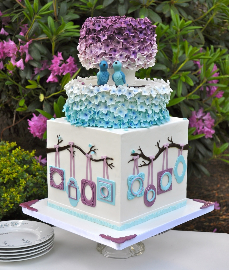 Blue and Purple Wedding Cakes 20 Ideas for Blue and Purple Wedding Cake Cakecentral