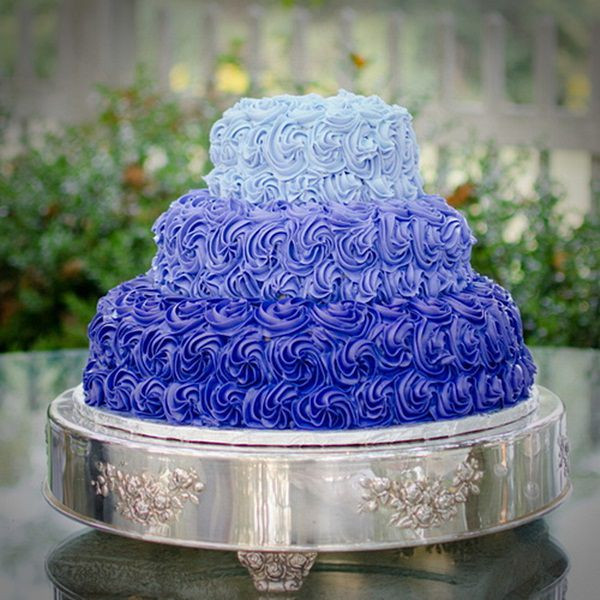 Blue And Purple Wedding Cakes
 9 Blue Themed Wedding Cakes Ideas