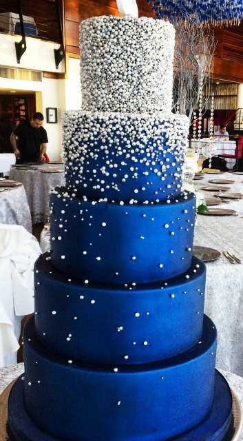 Blue And White Wedding Cakes
 Wedding Cakes Fluffy Thoughts Cakes