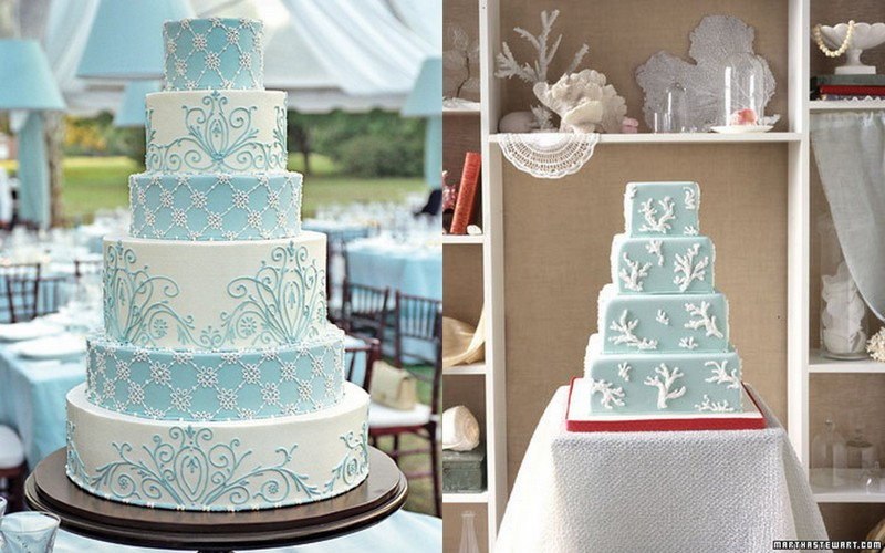 Blue And White Wedding Cakes
 Inspiration Blue and white wedding cakes