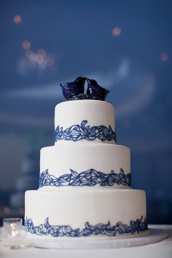 Blue Wedding Cakes
 Blue Wedding Cake Ideas Stylish Eve