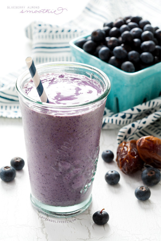 Blueberries Smoothies Healthy
 Blueberry Almond Butter Smoothies