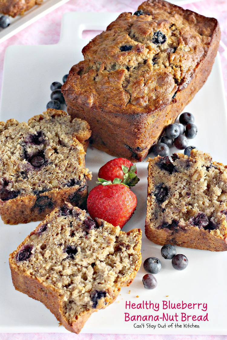 Blueberry Bread Healthy
 Healthy Blueberry Banana Nut Bread Can t Stay Out of the