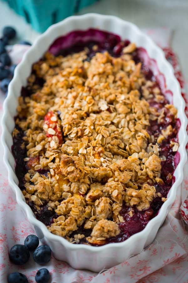 Blueberry Dessert Healthy
 gluten free maple peach blueberry crisp Healthy Seasonal