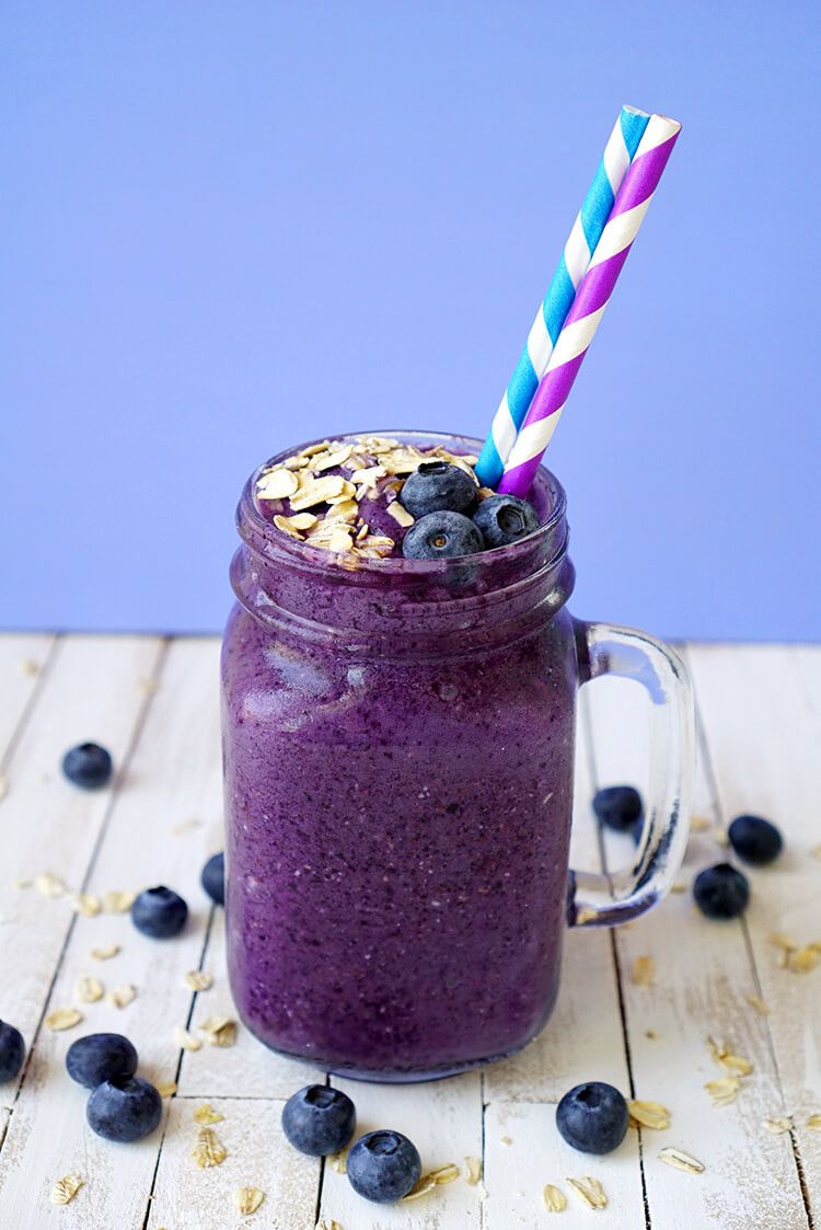 Blueberry Smoothies Healthy
 Healthy Blueberry Muffin Smoothie Recipe Happiness is