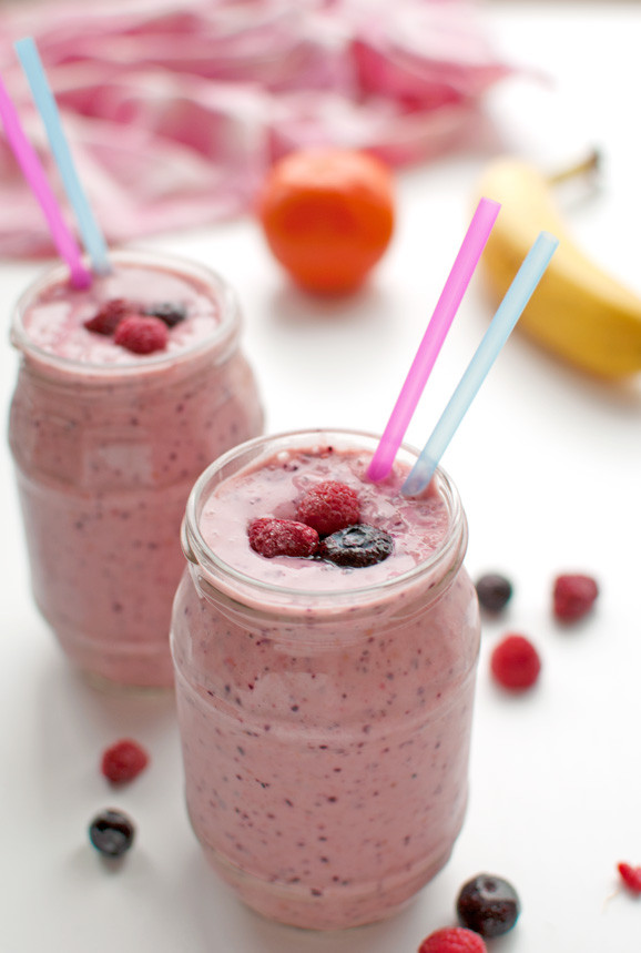 Blueberry Smoothies Healthy
 Healthy Raspberry Blueberry Smoothie The Tough Cookie