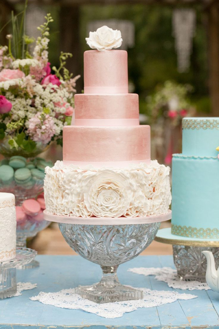 Blush Pink Wedding Cakes
 Blush Wedding Cakes for the Discriminating Bride Mon