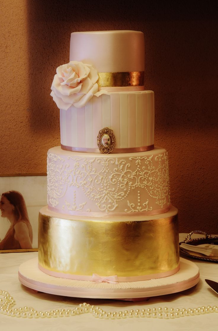 Blush Pink Wedding Cakes
 Blush pink wedding inspiration ideas