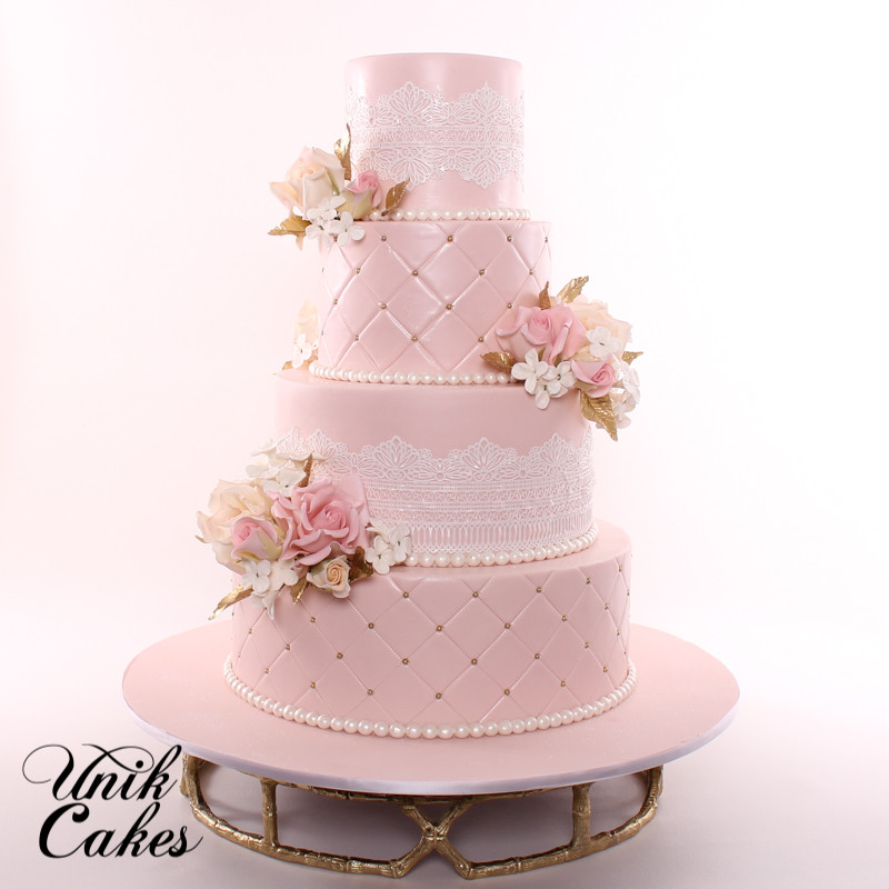 Blush Pink Wedding Cakes
 Unik Cakes Wedding & Speciality Cakes