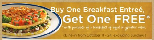 Bob Evans Healthy Breakfast
 Bob Evans Coupon BOGO Breakfast