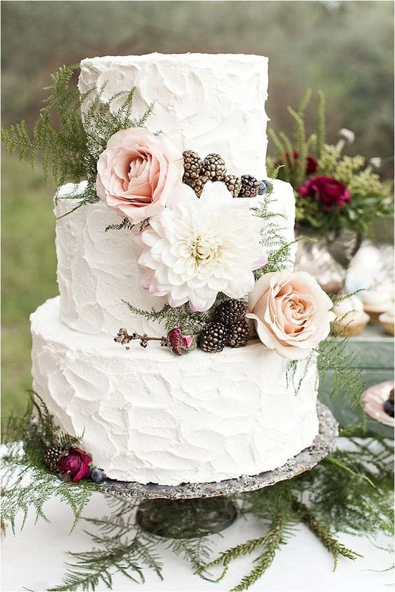 Bohemian Wedding Cakes
 40 wedding cakes with roses you just can t resist