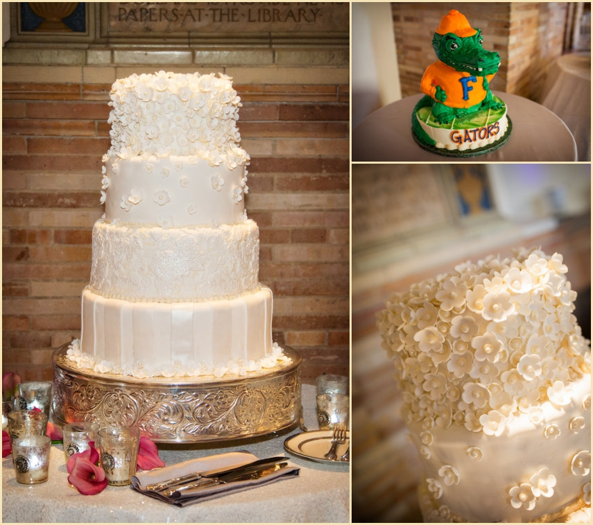 Boston Wedding Cakes
 The Catered Affair Boston Public Library Summer Wedding