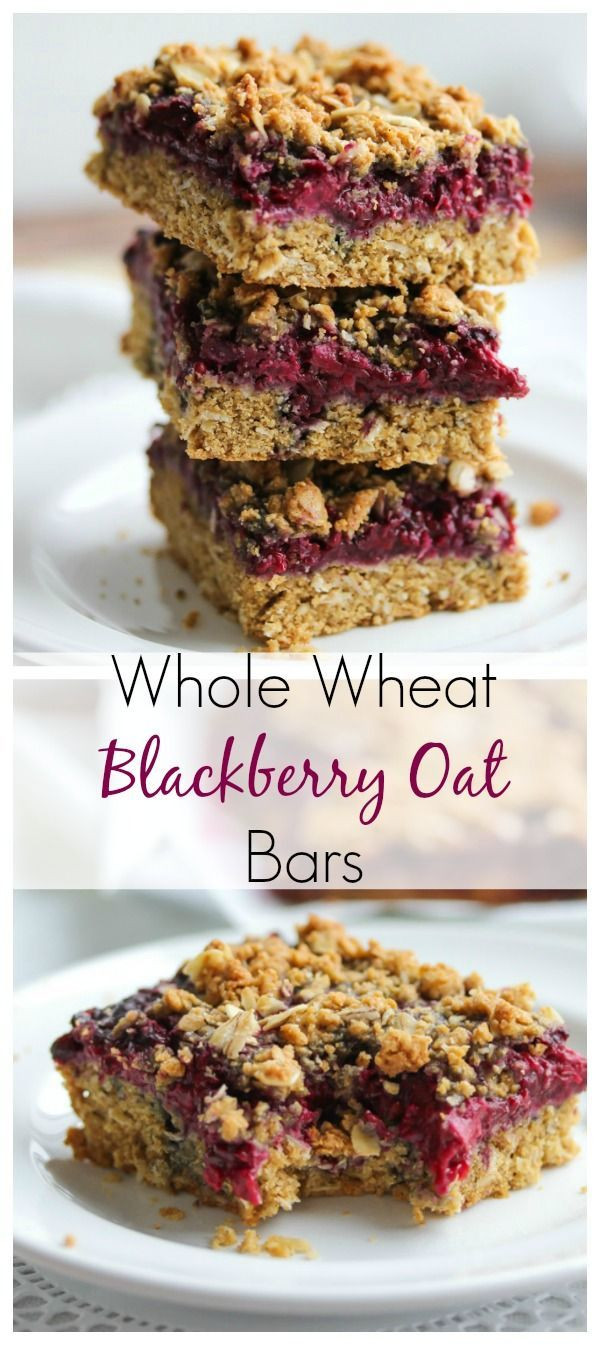 Breakfast Bars Healthy
 Whole Wheat Blackberry Oat Bars Recipe