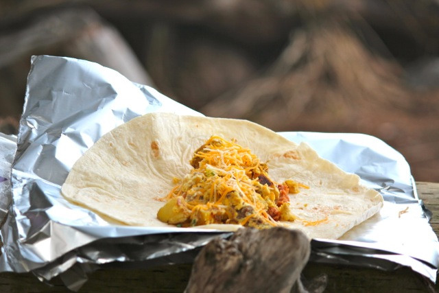 Breakfast Burritos For Camping
 Campfire Breakfast Burritos