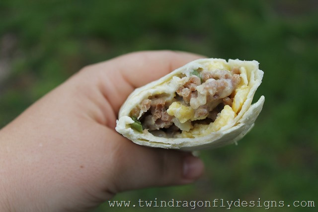 Breakfast Burritos For Camping
 Camping Breakfast Burrito Dragonfly Designs