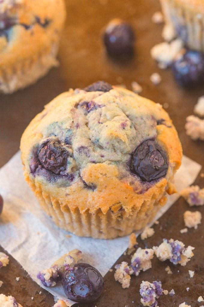 Breakfast Muffins Healthy
 Healthy Flourless Blueberry Breakfast Muffins