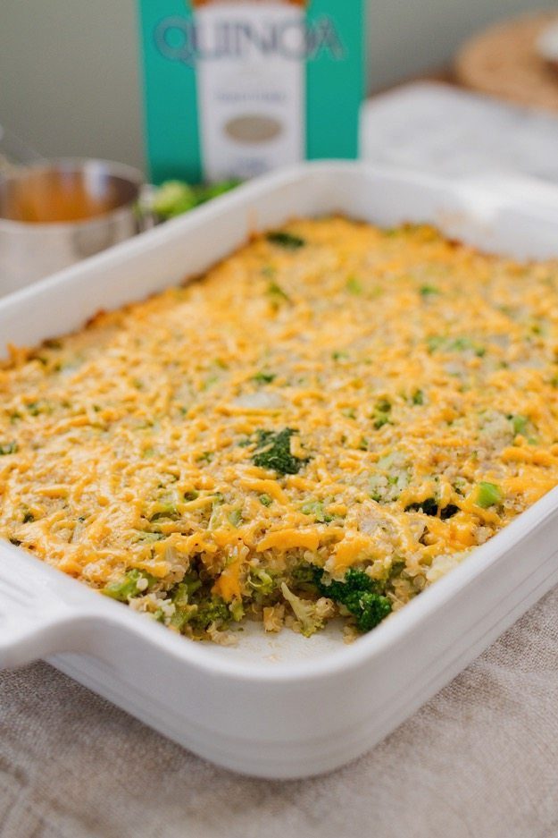 Broccoli Casserole Healthy
 Cheesy Broccoli Quinoa Casserole