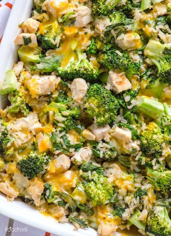 Broccoli Chicken Casserole Healthy
 Healthy Chicken Broccoli Rice Casserole iFOODreal