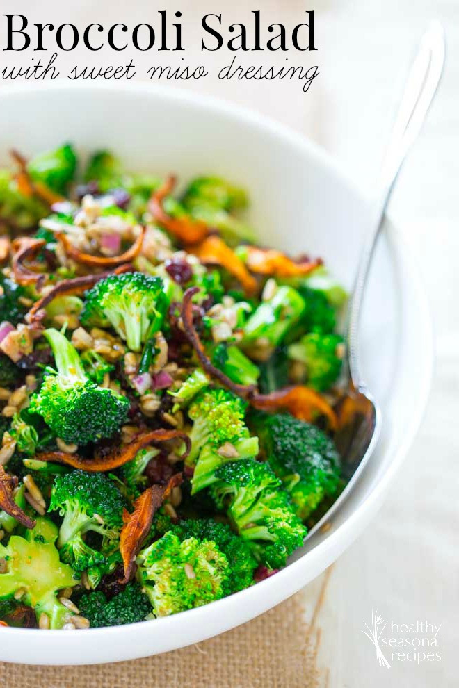 Broccoli Recipes Healthy
 broccoli salad with sweet miso dressing Healthy Seasonal
